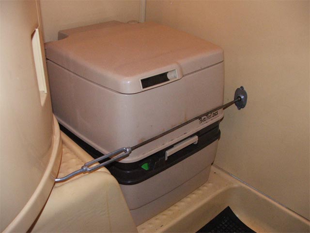 gesichertes Porta Potti